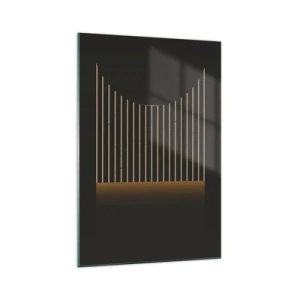 Quadro em vidro - Explorar a escuridão - 70x100 cm