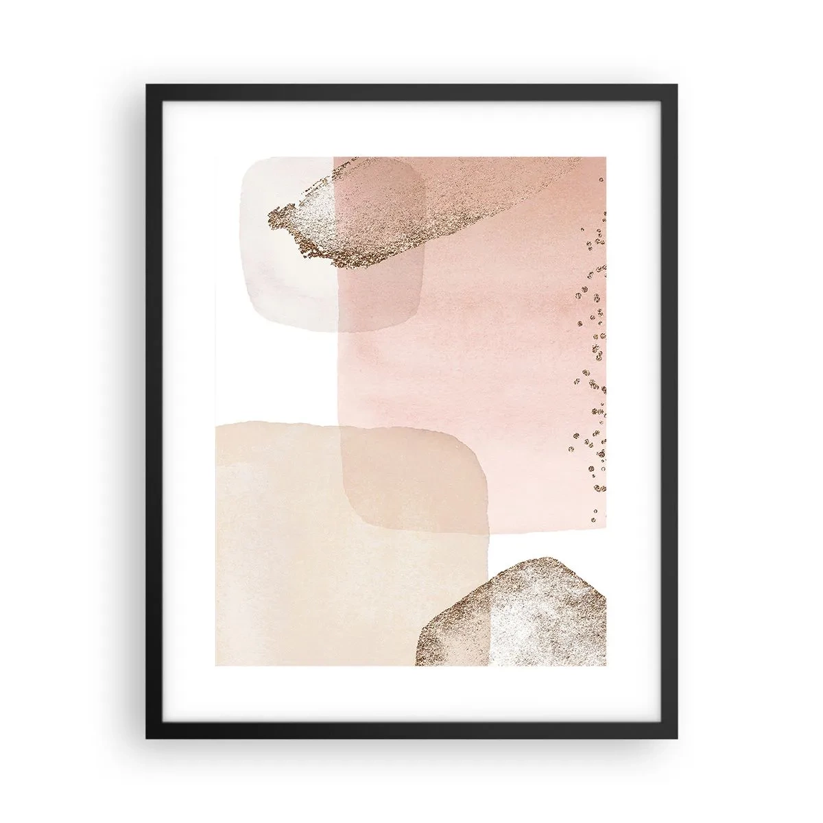 Pôster com moldura preta - Olhar através da cor - 40x50 cm