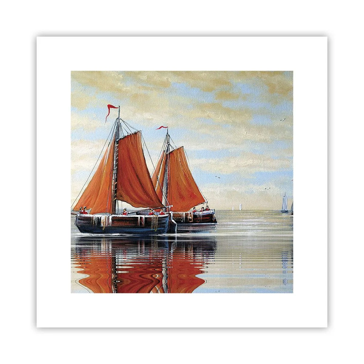 Pôster - A velejar, marujo… - 30x30 cm