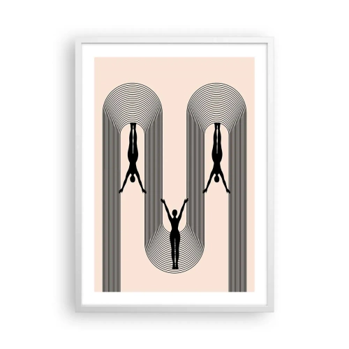 Pôster em moldura branca - De cabeça para baixo - 50x70 cm