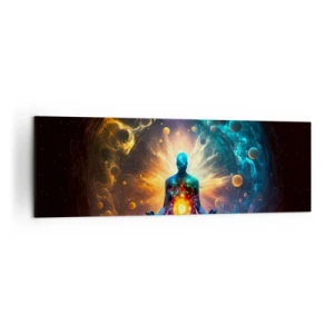 Quadro em tela - Paz cósmica - 160x50 cm