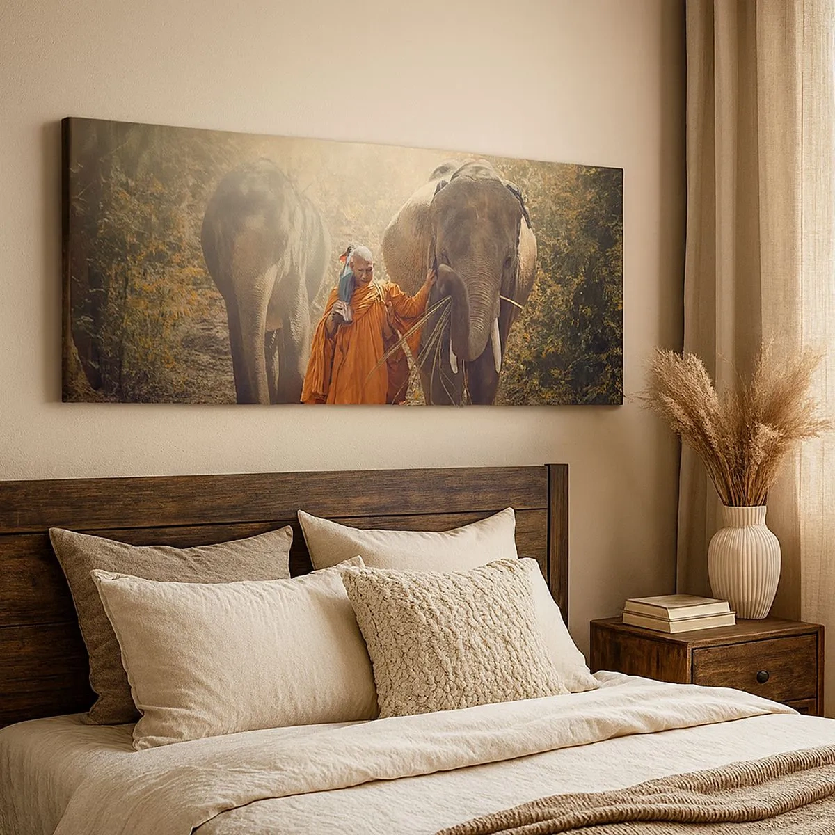 Quadro em tela - Compreensão completa - 100x40 cm