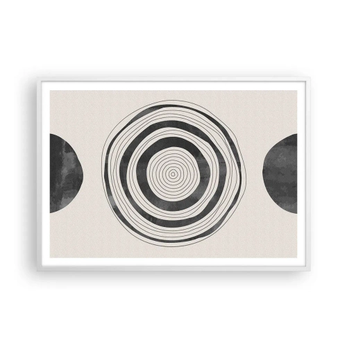 Pôster em moldura branca - Importante é o que há no caminho - 100x70 cm