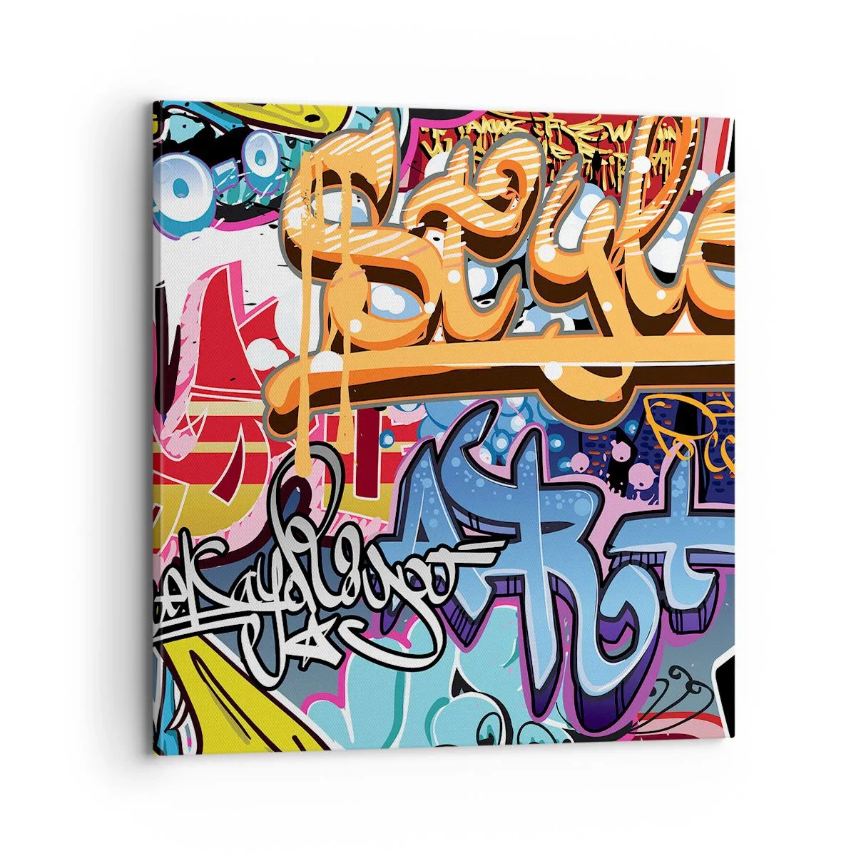 Quadro em tela - Murais, murais, murais... - 70x70 cm