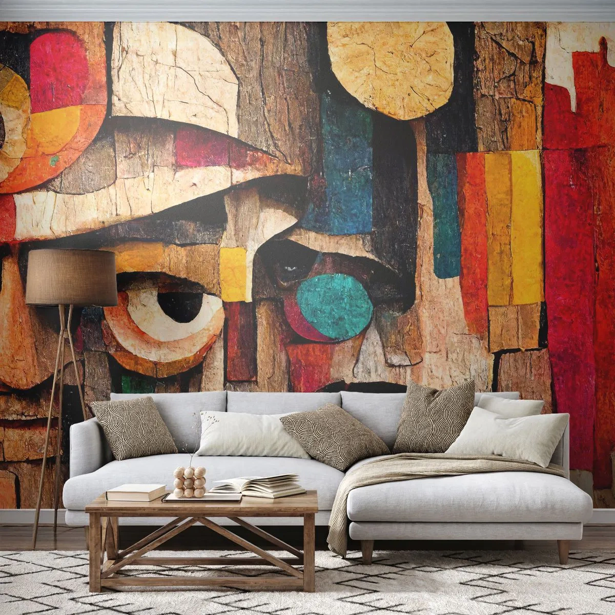 Papel de Parede Premium Sand - Vejo-te... - Abstração, Madeira, Escultura - 100x70 cm