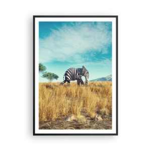 Pôster com moldura preta - Cinza não está mais na moda - 70x100 cm