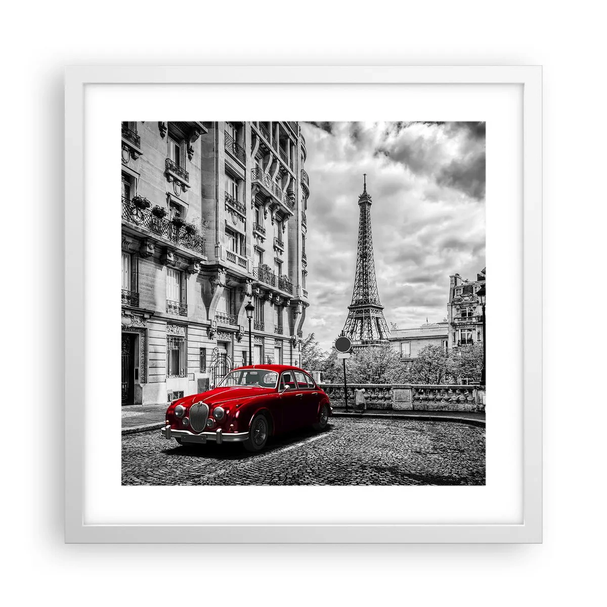 Pôster em moldura branca - Predador na cidade - 40x40 cm