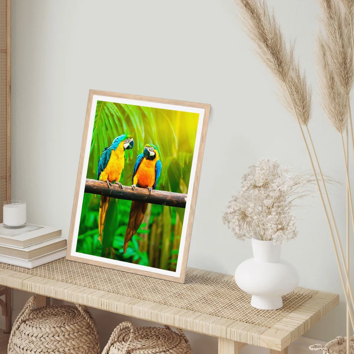 Pôster com moldura de carvalho claro - E ouviste dizer que ela...? - 40x50 cm