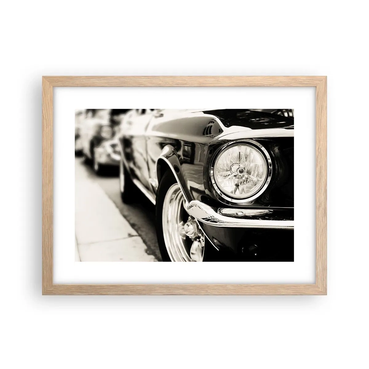 Pôster com moldura de carvalho claro - Brilho permanente - 40x30 cm