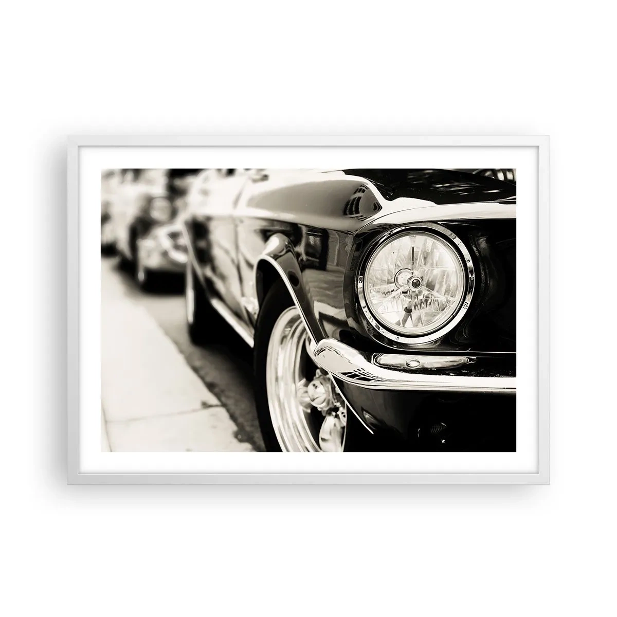 Pôster em moldura branca - Brilho permanente - 70x50 cm