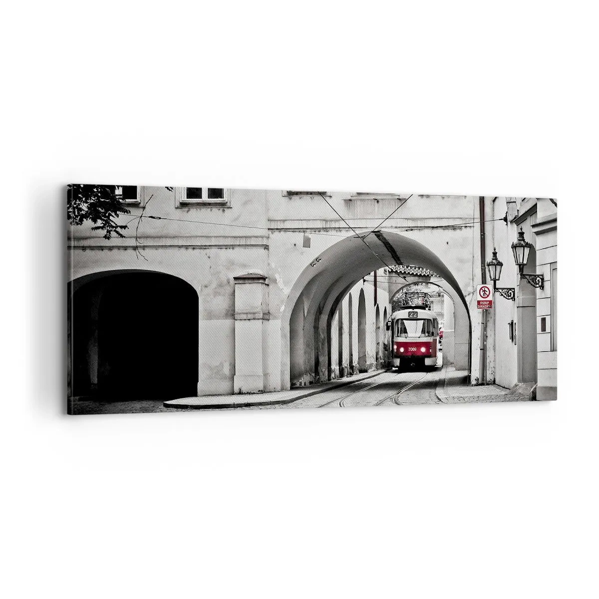 Quadro em tela - Através do labirinto urbano - 100x40 cm
