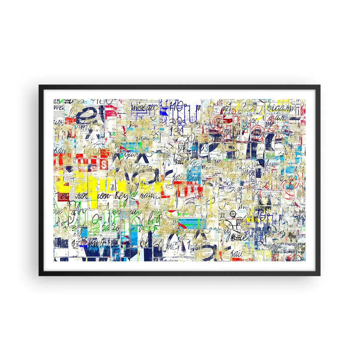 Pôster com moldura preta - Simplesmente agradável aos olhos - 91x61 cm