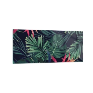 Quadro em vidro - Queimar em verde - 120x50 cm