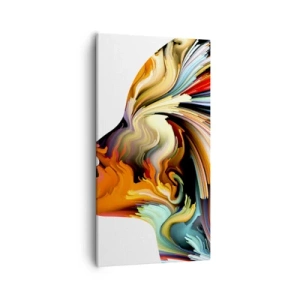 Quadro em tela - Explosão de imaginação - 55x100 cm