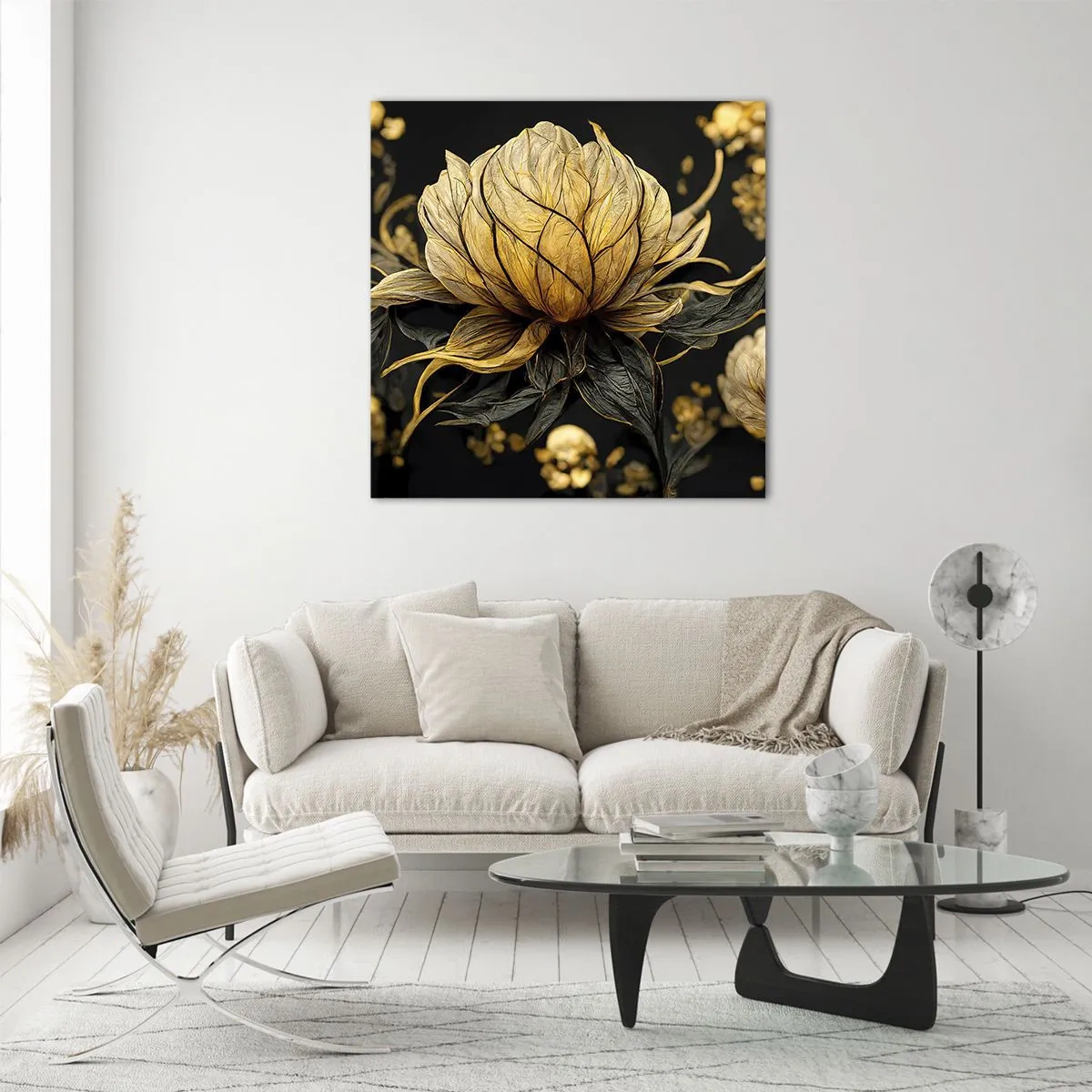 Quadro em vidro - Fragilidade sutil - 40x40 cm