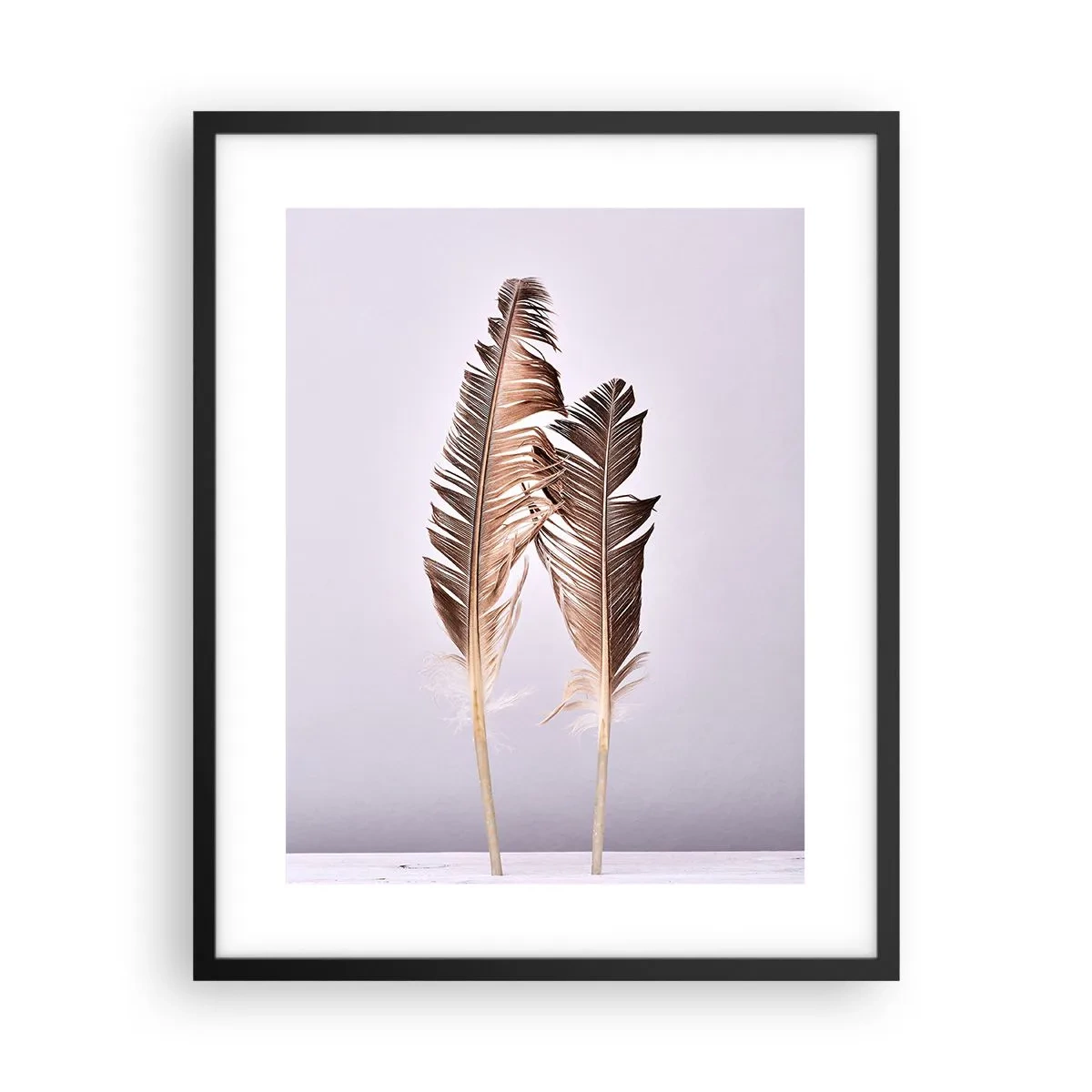 Pôster com moldura preta - Contra o nada - 40x50 cm