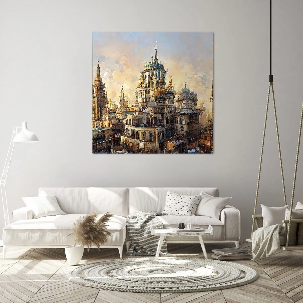 Quadro em tela - Cidade das cidades - 40x40 cm