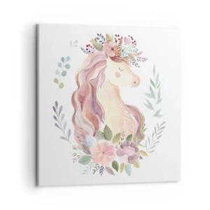 Quadro em tela - Um convite ao mundo dos contos de fadas - 60x60 cm