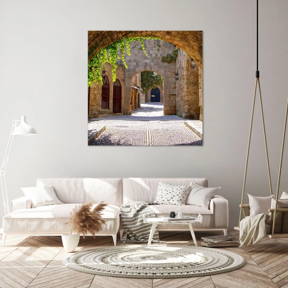 Quadro em tela - Em breve aparecerá uma procissão - 40x40 cm