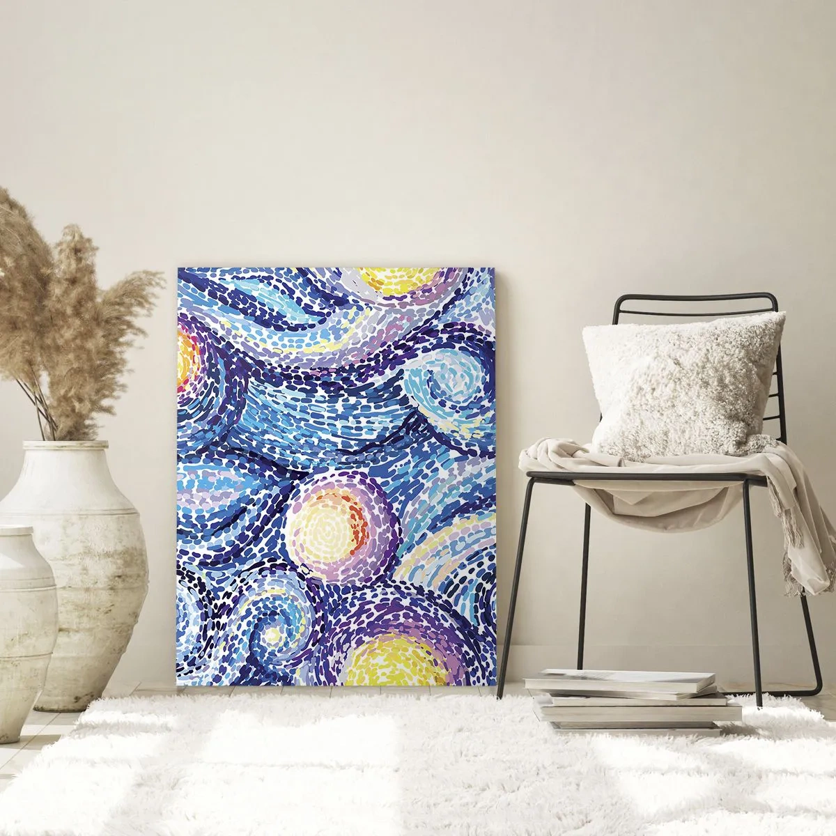 Quadro em vidro - De um quadro de van Gogh - 80x120 cm