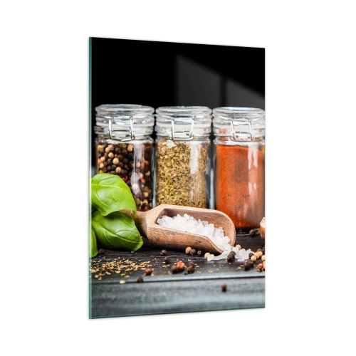 Quadro em vidro - Para que a vida tenha um sabor - 50x70 cm