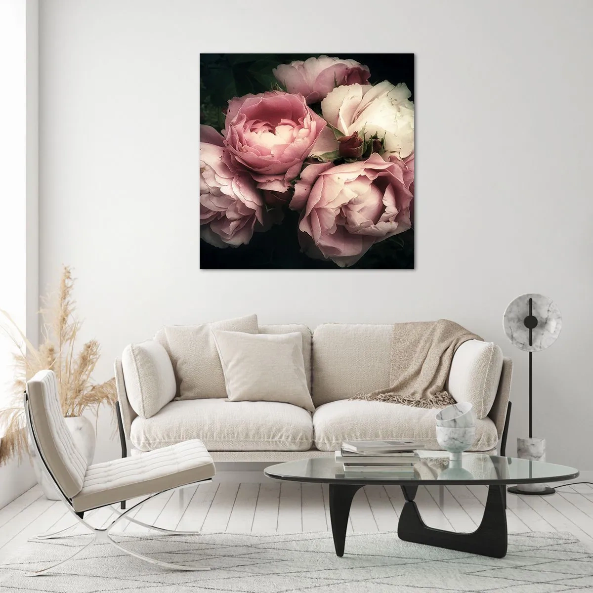 Quadro em vidro - O encanto da belle epoque - 70x70 cm