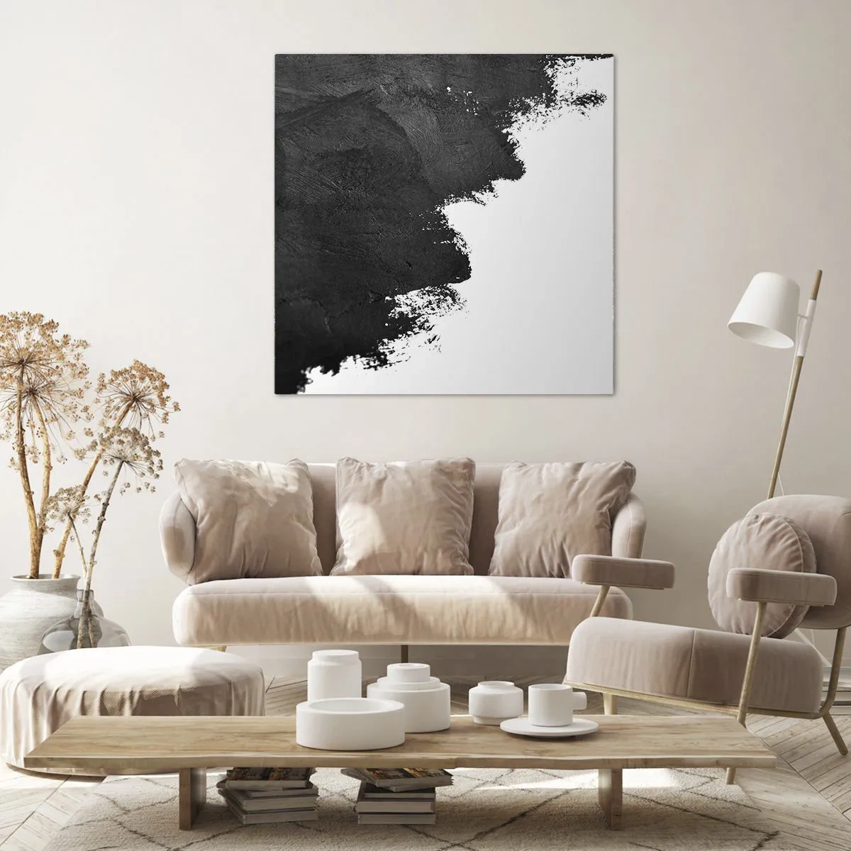 Quadro em tela - Elementos: terra - 40x40 cm