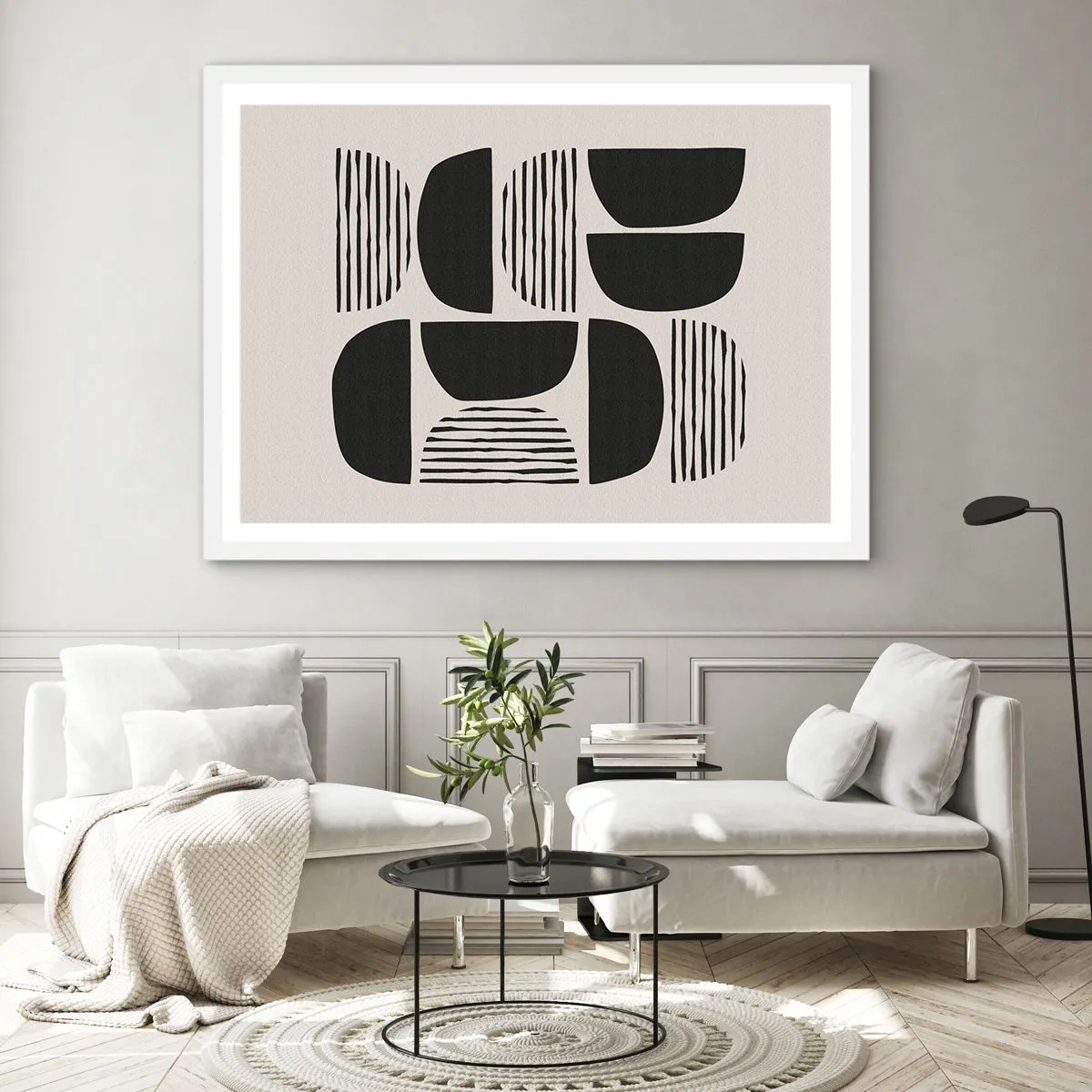 Pôster em moldura branca - Ofertas indiferentes - 91x61 cm