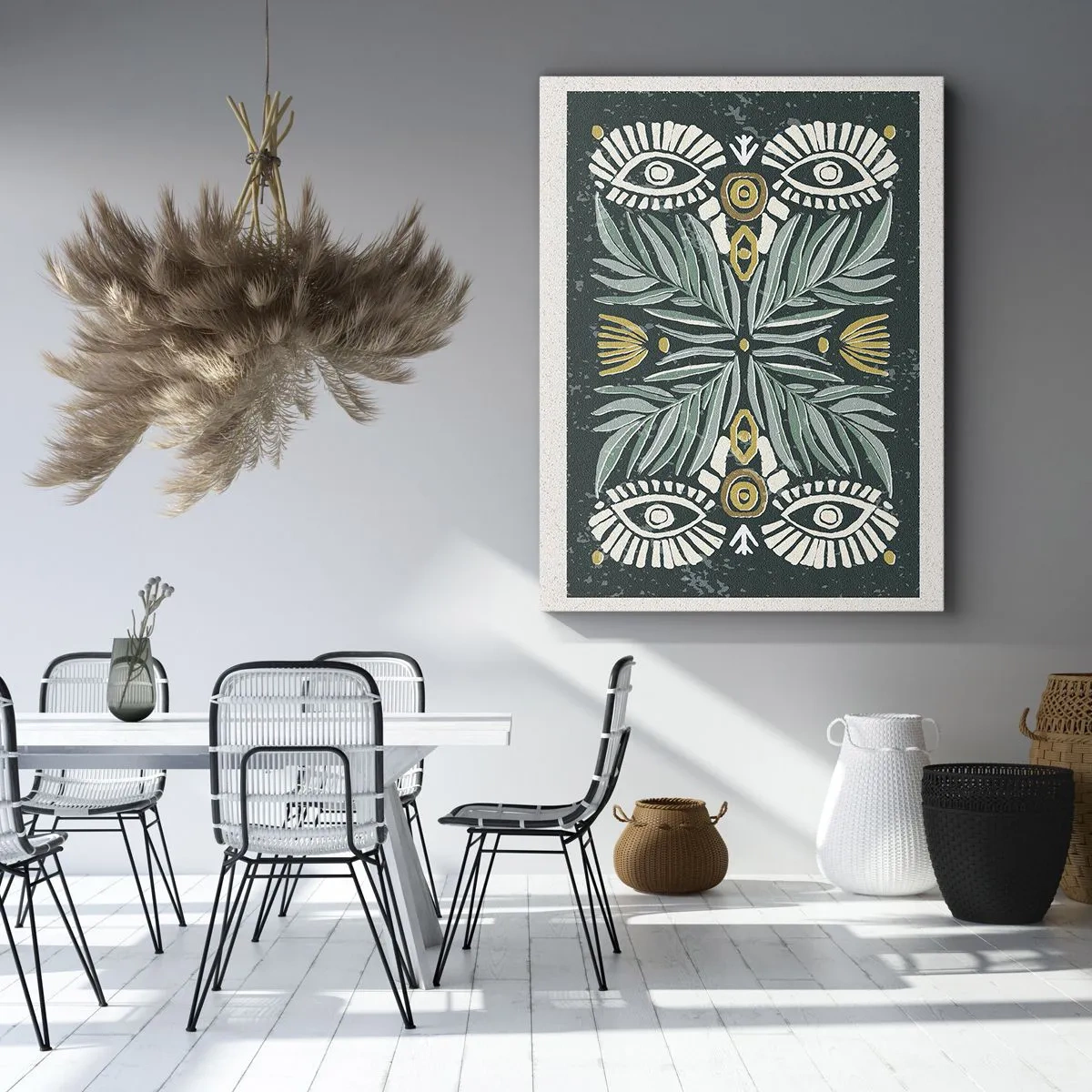Quadro em tela - Como um recorte folclórico - 50x70 cm