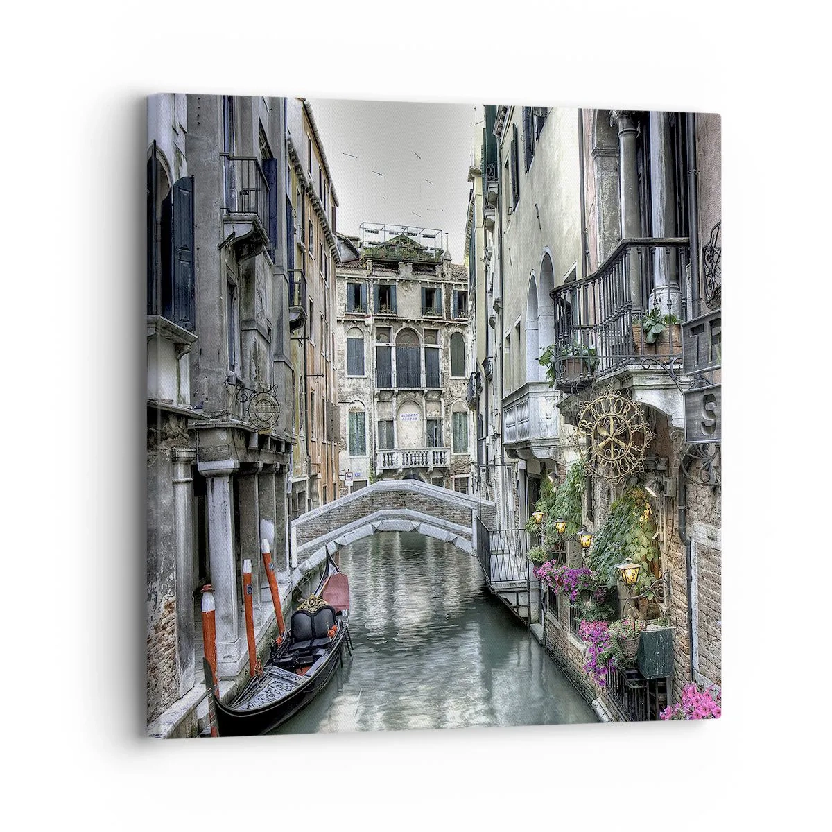 Quadro em tela - Há séculos em devaneio silencioso - 30x30 cm