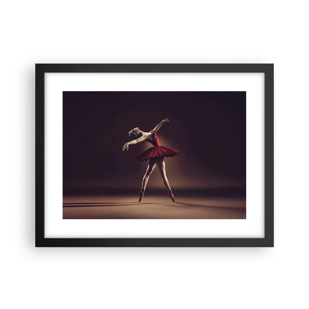 Pôster com moldura preta - Prima ballerina - 40x30 cm