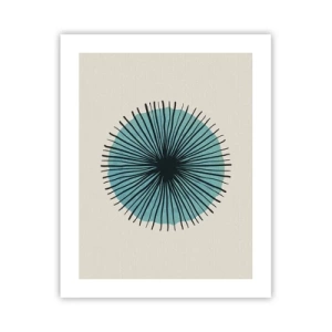 Pôster - Radiante sobre o azul - 40x50 cm