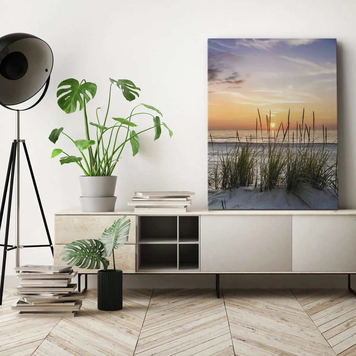 Quadro em tela - Olhe, pense, sinta - 55x100 cm