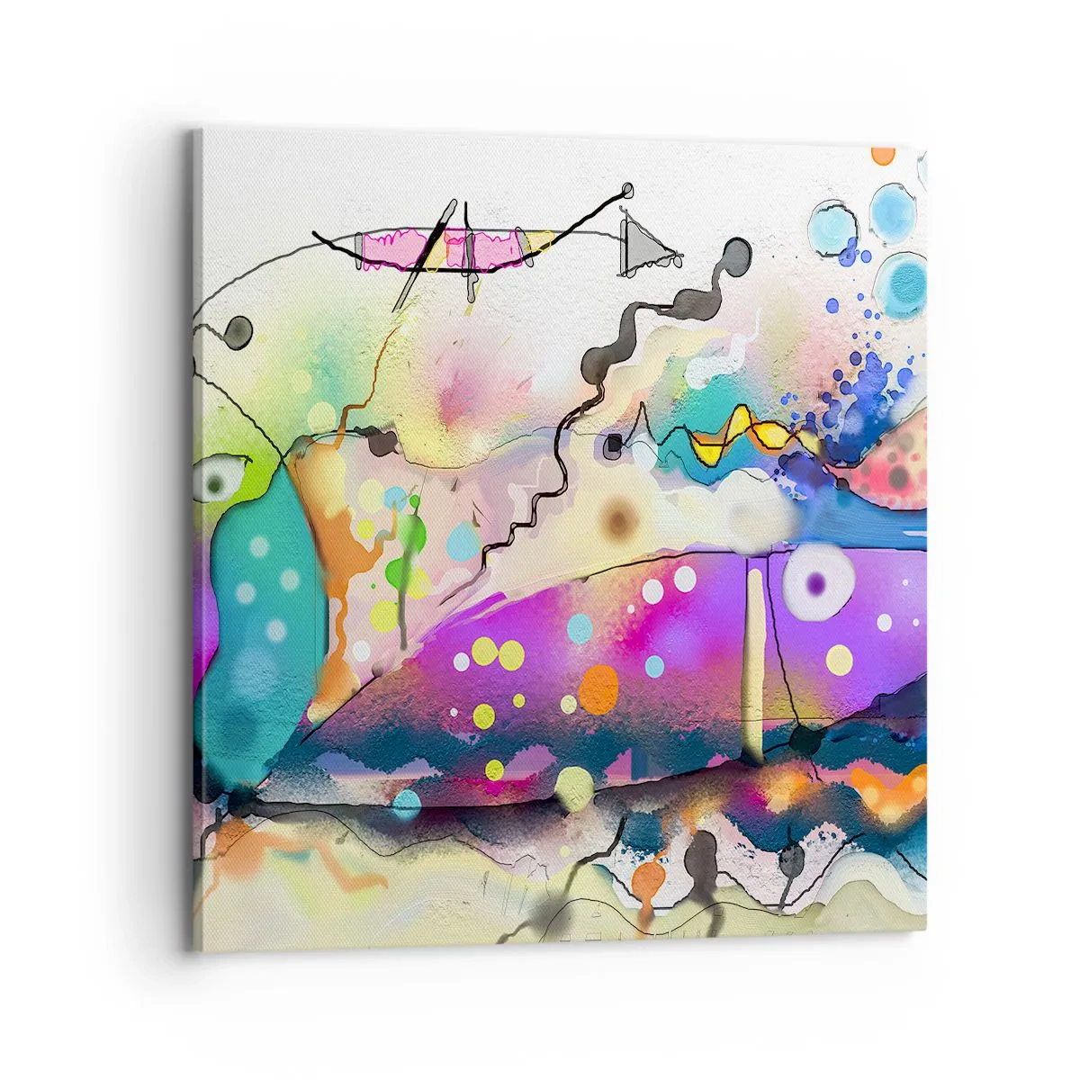 Quadro em tela - Sem palavras! - 70x70 cm