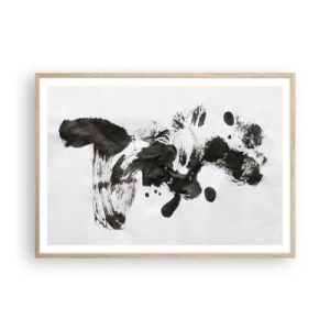 Pôster com moldura de carvalho claro - Existe um método para a loucura? - 100x70 cm