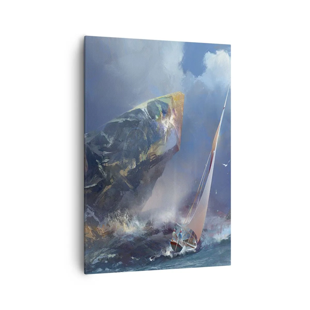 Quadro em tela - Quem tem coragem ganha - 70x100 cm