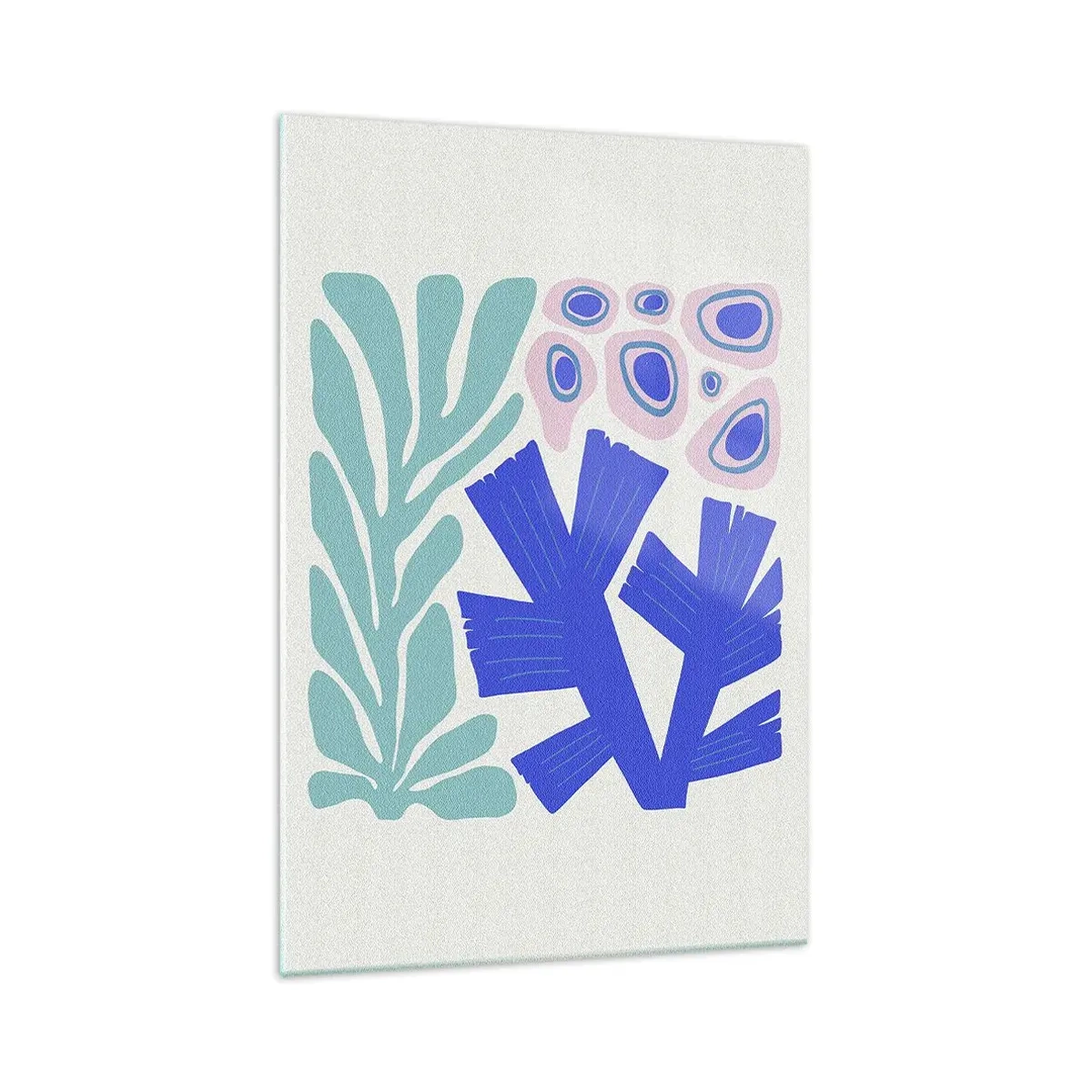 Quadro em vidro - Jardim subaquático - 70x100 cm