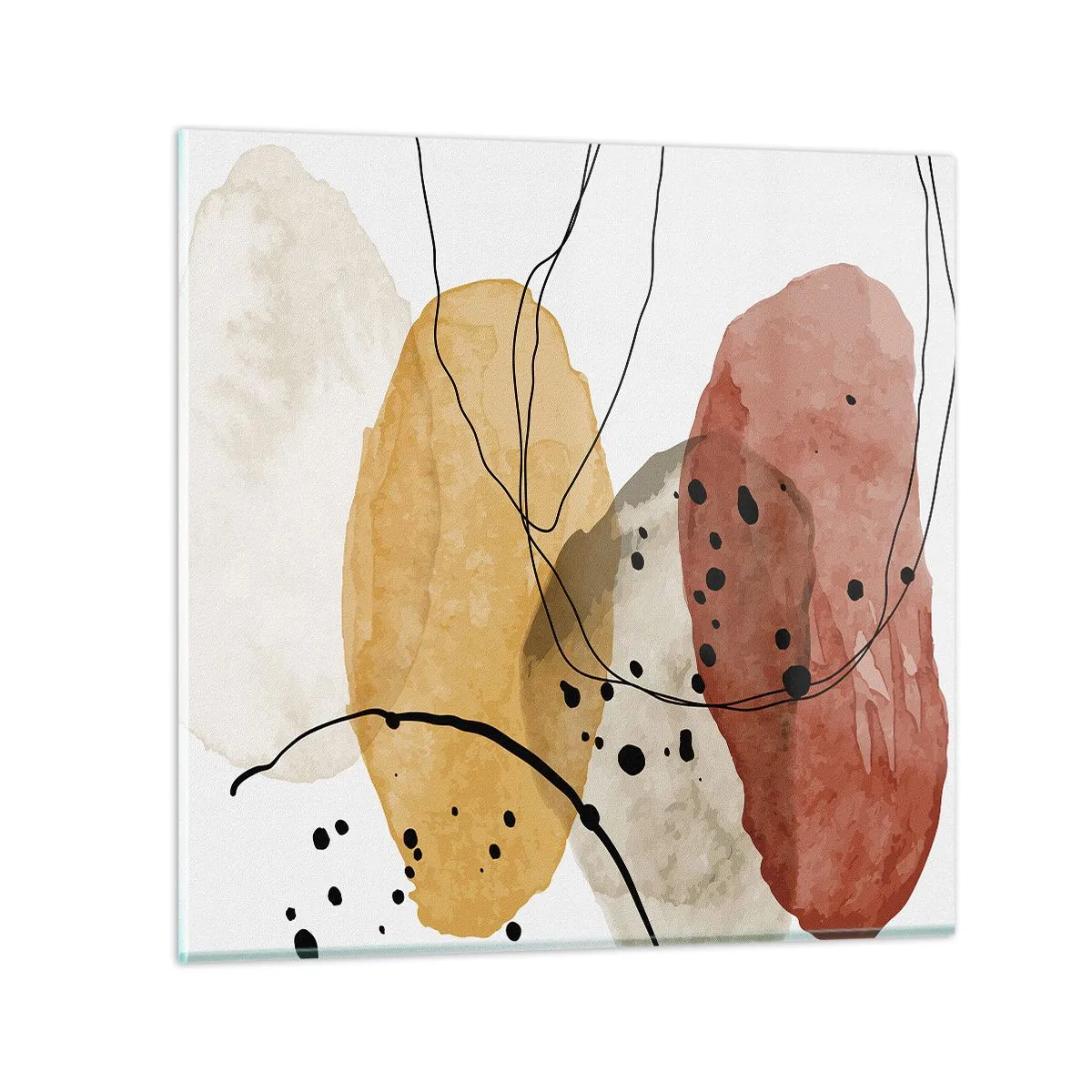 Quadro em vidro - Como o ar leve e transparente - 30x30 cm