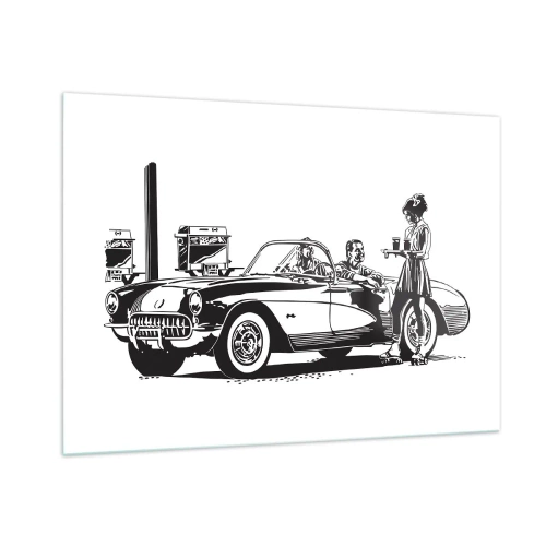 Quadro em vidro - 60º - América Despreocupada - 100x70 cm