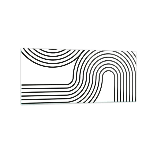 Quadro em vidro - Na curva - 120x50 cm