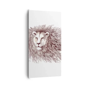 Quadro em tela - Senhor das Chamas - 65x120 cm