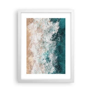Pôster em moldura branca - Histórias do mar - 30x40 cm