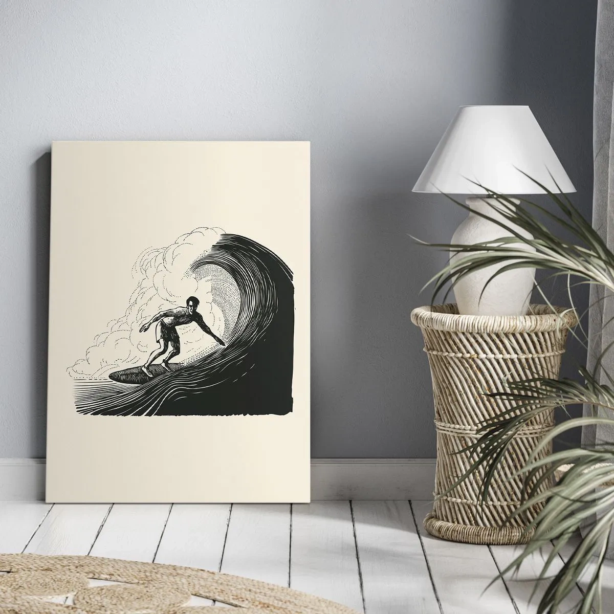 Quadro em tela - Rei da onda - 50x70 cm