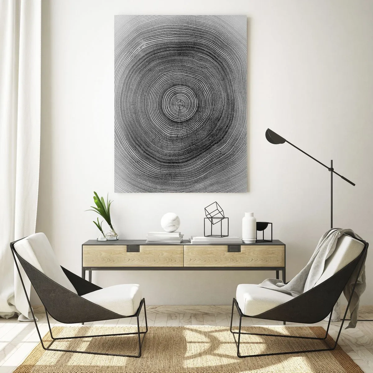 Quadro em vidro - Sinal dos tempos - 50x70 cm