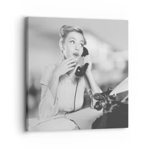 Quadro em tela - Olá, estes são os anos 50. - 30x30 cm