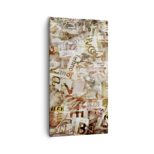 Quadro em tela - Unificando a conversa fiada - 55x100 cm