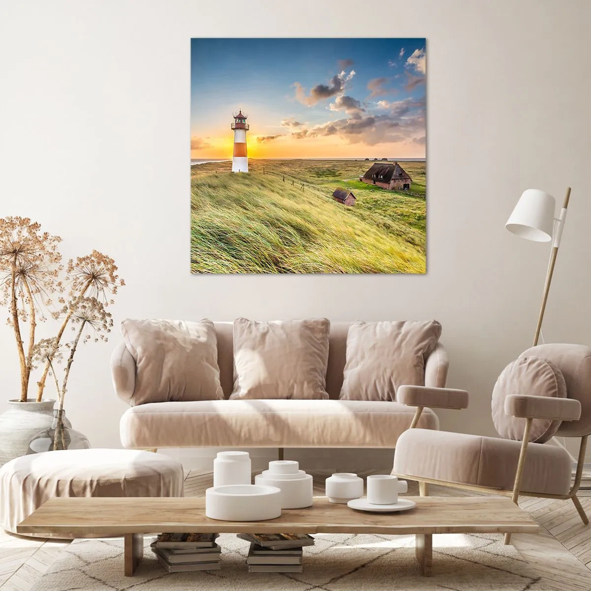 Quadro em tela - Entre as ondas - 60x60 cm