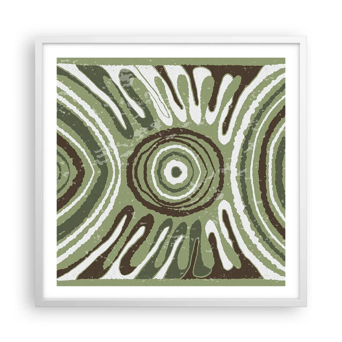 Pôster em moldura branca - Uma explosão de emoções - 60x60 cm