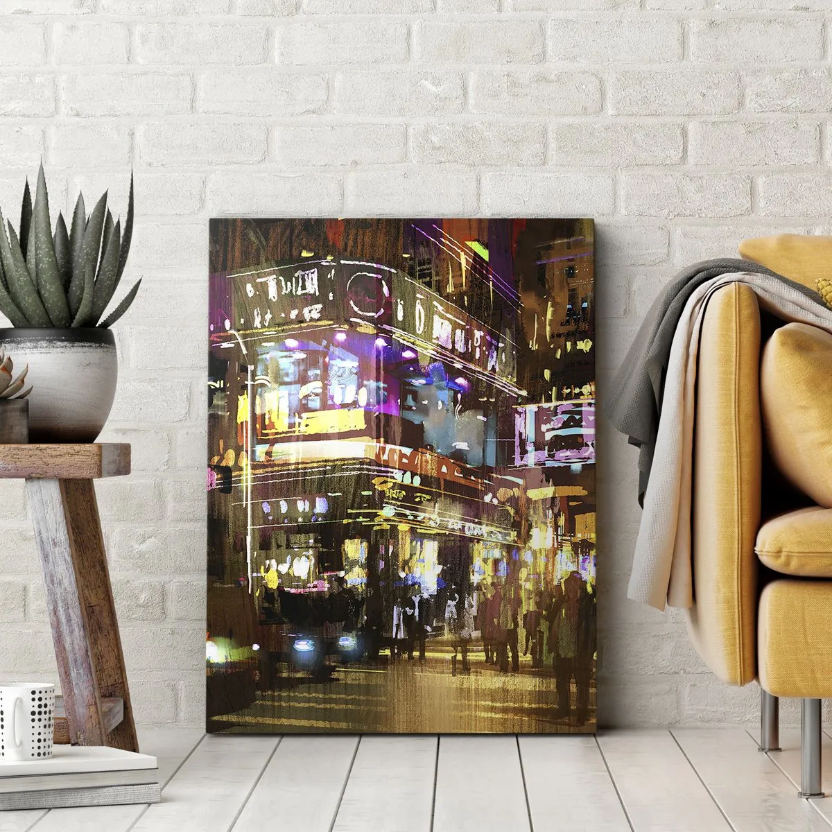 Quadro em tela - Num mar de luz - 65x120 cm