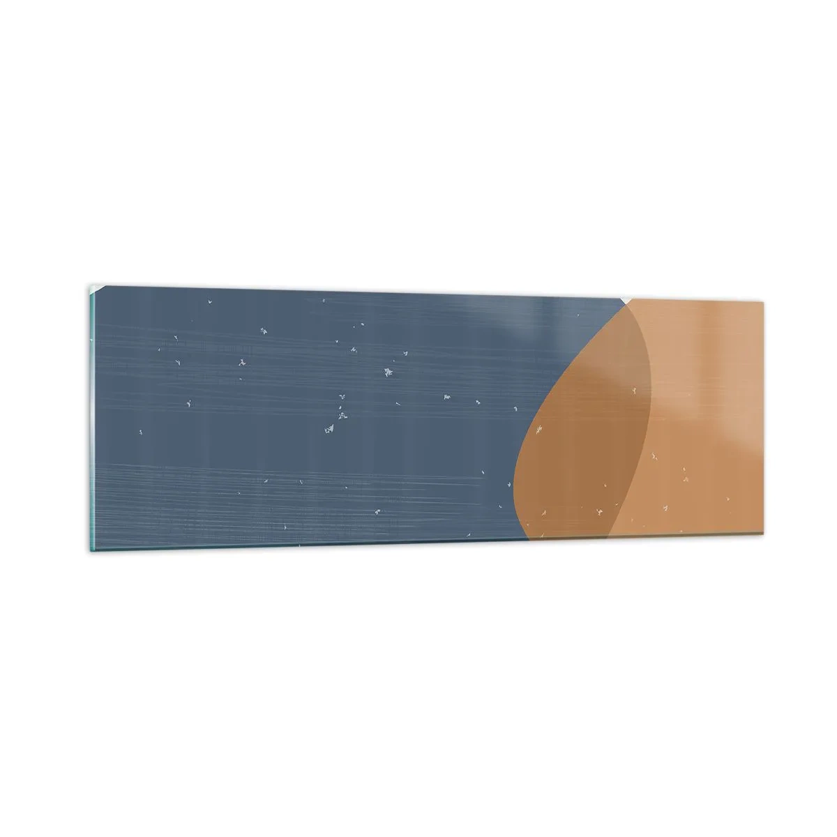 Quadro em vidro - Ovais e influências - 90x30 cm